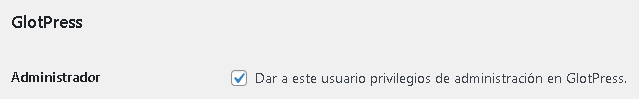 administrador glotpress